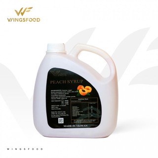 Siro Wings Đài Loan các vị đào, dâu, xoài chai 2,5kg làm bánh, trà hoa quả tiện lợi dễ sử dụng chuẩn chính hãng
