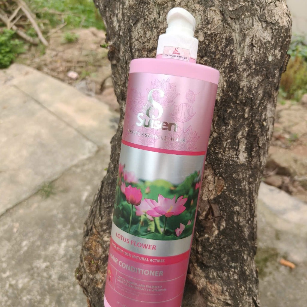 Dầu Xả Suisen Lotus Flower 1000ml Hương Hoa Sen - Dưỡng Tóc Mềm Mượt Phục Hồi Tóc Hư Tổn Chính Hãng