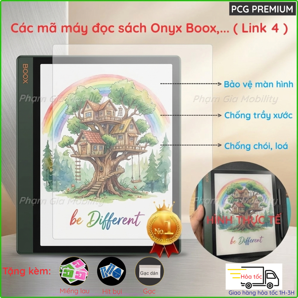 Dán màn hình dành cho máy đọc sách Onyx Boox Leaf Nova Savi 6 6S Note ...