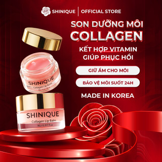 SHINIQUE Collagen Lip Balm 9g - Son Dưỡng Môi Collagen Kết Hợp Vitamin Giúp Phục Hồi, Giữ Ẩm và Bảo Vệ Môi Suốt 24h