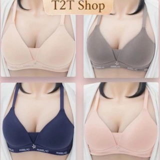 Áo Lót Nữ T2T Đệm Mỏng 0,8cm Đúc Su Nâng Đẩy Thoáng Mát Không Hằn