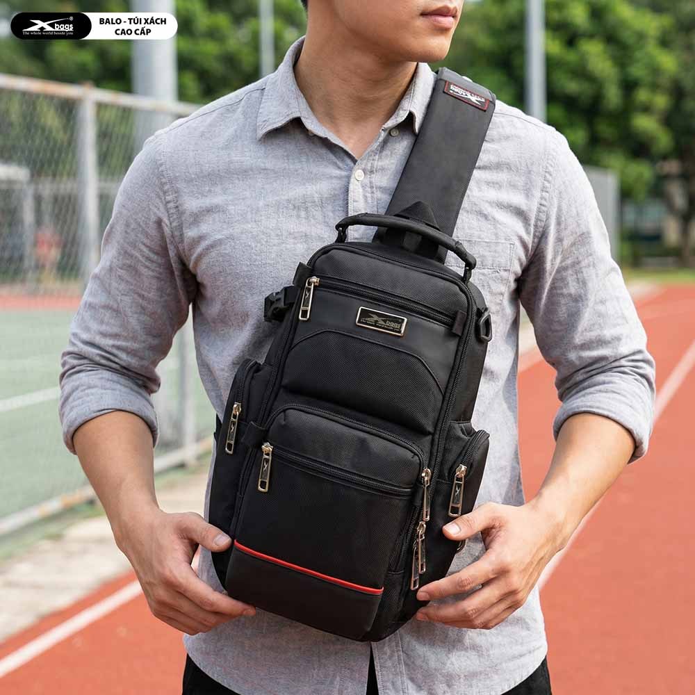 Túi Đeo Chéo Cao Cấp Chống Nước Xbags Apex XB 9103 Màu Đen – Nhiều Ngăn, Sang Trọng, Cá Tính!