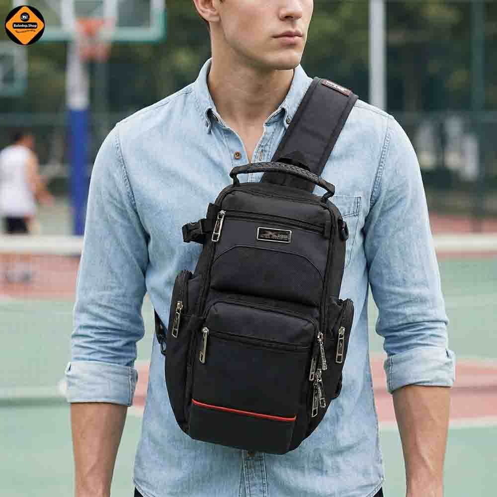 Túi Đeo Chéo Xbags Apex XB 9103 Cao Cấp Màu Đen – Thiết Kế Cá Tính, Nhiều Ngăn, Bền Đẹp, Cực Chất!