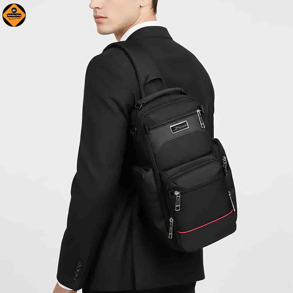 Túi Đeo Chéo Xbags Apex XB 9103 Cao Cấp Màu Đen – Thiết Kế Cá Tính, Nhiều Ngăn, Bền Đẹp, Cực Chất!