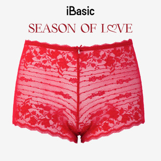 [SEASON OF LOVE] Quần lót Quần chip nữ màu đỏ lưng cao ren lưới xuyên thấu iBasic gợi cảm PANW200