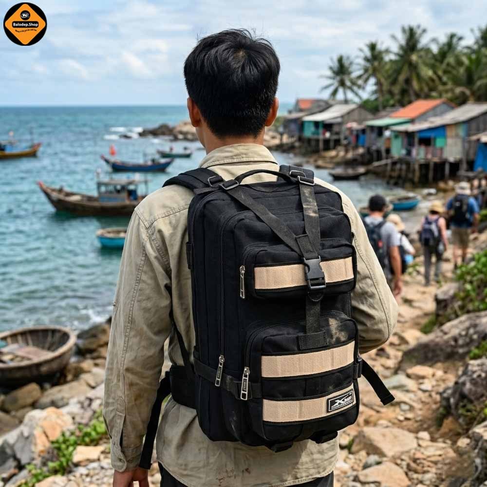 Balo Du Lịch Phượt Size Lớn Xbags Hike XB 1003 Nhiều Ngăn, Chống Thấm, Nam Tính, Đi Rừng Đi Phượt!