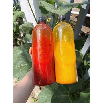 Combo 500ml Cốt Nghệ Mật Ong Lên Men + 500ml Mật Ong Lên Men Gấc - Giàu Lợi Khuẩn , Tốt Cho Dạ Dày, Hệ Tiêu Hoá, Làm Đẹp