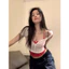 Áo Thun Nữ Cổ V Ôm Body Phong Cách – Áo Ngắn Tôn Dáng, Style Ngọt Ngào Sexy, Mặc Lẻ Hoặc Layer
