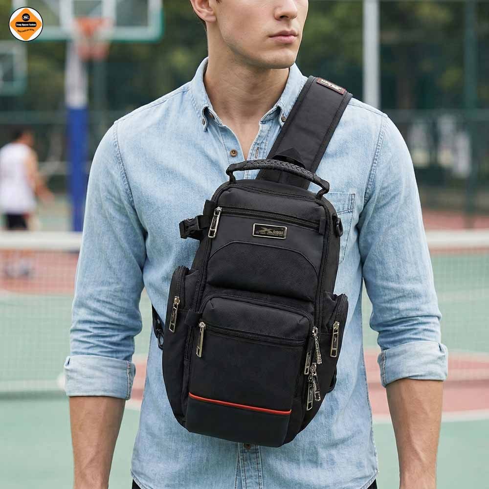 Túi Đeo Chéo Nam Cao Cấp Xbags Apex XB9103 Màu Đen Chống Nước, Nhiều Ngăn, Sang Trọng, Đeo Cực Chất!