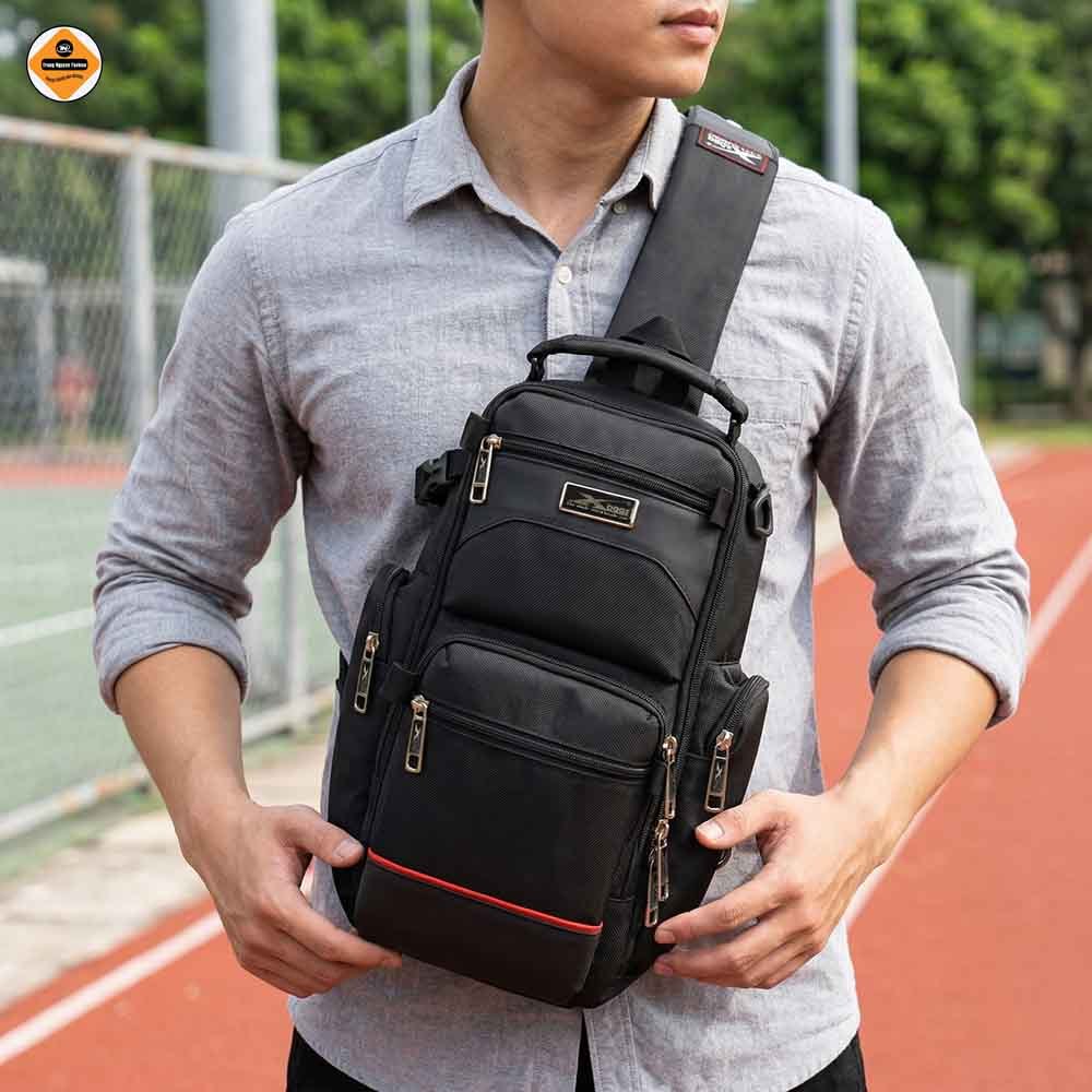 Túi Đeo Chéo Nam Cao Cấp Xbags Apex XB9103 Màu Đen Chống Nước, Nhiều Ngăn, Sang Trọng, Đeo Cực Chất!