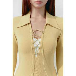 [New4] Áo Tay Dài Eclipse Lace Up, Chất Vải Thoải Mái, WKI113 , SOME HOW STORE