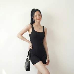 Jumpsuit Hai Dây Hở Lưng NIVRA SẴN ĐỆM NGỰC Ôm Sát Body Áo Liền Quần Chất Thun Tăm Lạnh - BBS030