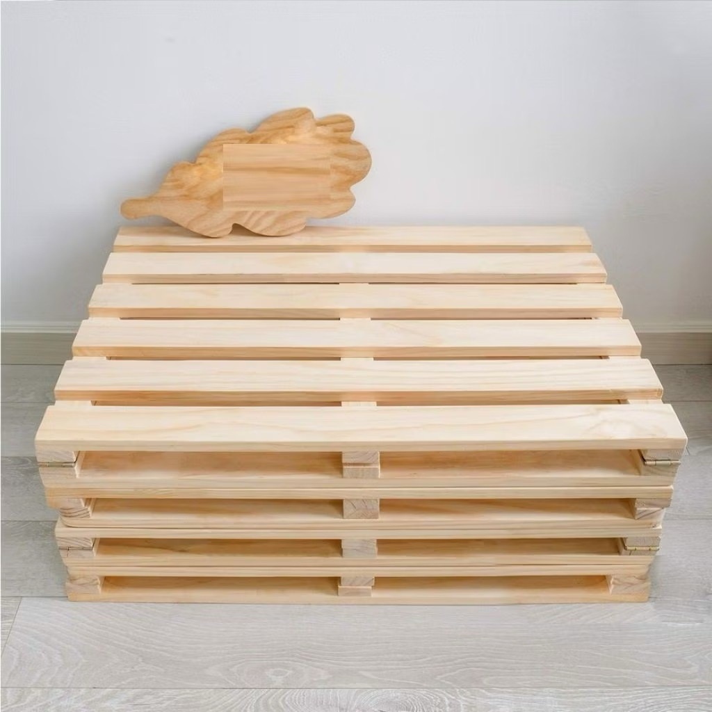 Giường pallet gấp gọn gỗ thông , giường gấp gọn cho homestay , gường ngủ homdecor