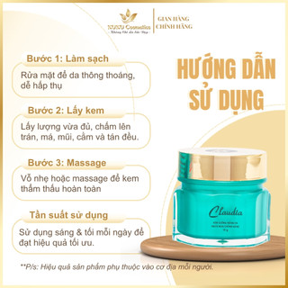 Kem Dưỡng trắng da, Chống nắng, Ngừa mụn Claudia 10g, 15g