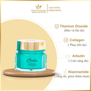 Kem Dưỡng trắng da, Chống nắng, Ngừa mụn Claudia 10g, 15g