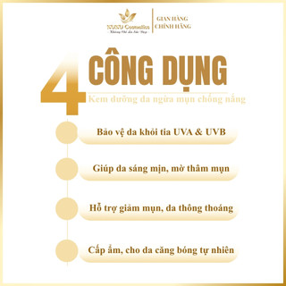 Kem Dưỡng trắng da, Chống nắng, Ngừa mụn Claudia 10g, 15g