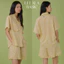 Ullala Pajamas Basic Jelina Bộ ngủ mặc nhà nữ ngắn tay Size M,L