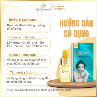 Serum Dưỡng trắng, Ngừa mụn, Ngừa lão hóa da Claudia