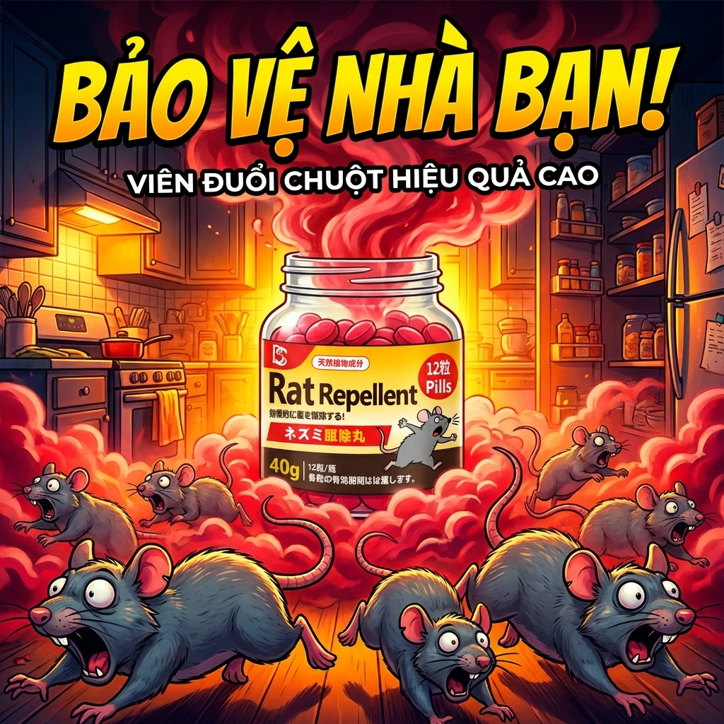 🐭 Sản phẩm xua chuột mới nhất và tốt nhất 🏠 Gel xua chuột 12 viên, dễ sử dụng, xua chuột 24h, từ thiên nhiên, an toàn
