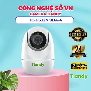 Camera Wifi Trong Nhà Tiandy Xoay 360°, có màu ban đêm TC-H332N 9DA-4 |Đàm Thoại 2 Chiều | Chính Hãng Bảo Hành 3 Năm