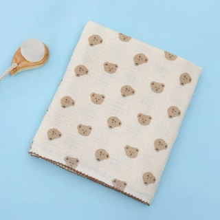 Khăn tắm xô Hàn Muslin 2 lớp Jubon chính hãng, khăn tắm mỏng siêu thấm hút, mềm mại