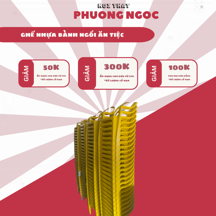 🪑 GHẾ BÀNH NHỰA TỰA LƯNG CAO CẤP – BỀN ĐẸP, THOẢI MÁI