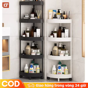 LT Kệ bếp Kệ kích thước nhỏ khoảng trống hình tam giác có bánh