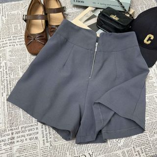 Quần đùi bigsize nữ lưng thun chất vải samin cứng có khóa kéo và đứng form, Quần short nữ dễ phối đồ Q24
