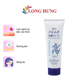 Sữa rửa mặt Ý Dĩ Hatomugi Kumano Reihaku Moisturizing & Facial Washing (170g)