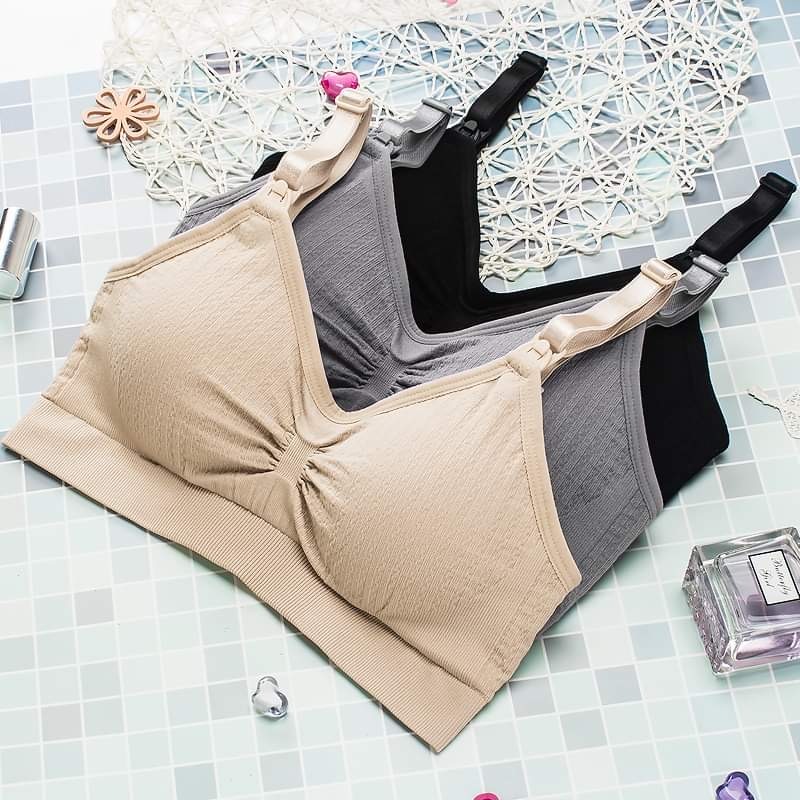 Áo lót bầu mặc như không mặc, áo ngực bầu không gọng chống chảy xệ có nút tháo cho bé tuti A2 LAMME