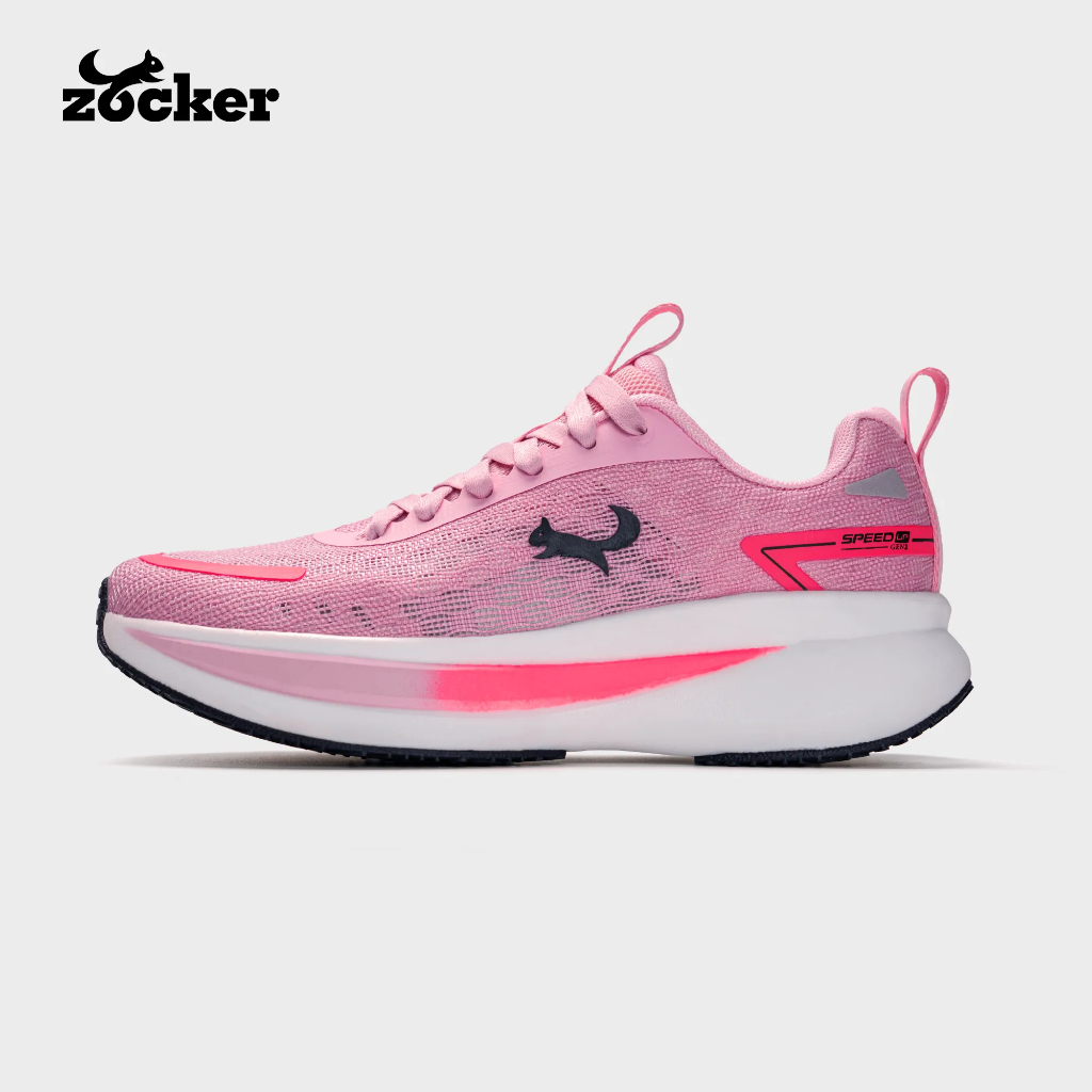 Giày Chạy Bộ Zocker Speed Up Gen 2 Siêu Nhẹ Siêu Nảy 60% Công Nghệ Shank Board Chống Xoắn Chuyên Dụng Marathon Tập Gym
