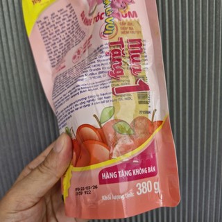 Combo 2 Túi Sữa Tắm Gội cho bé Carrie Junior Yoghurt hương Táo 380g-Hàng Khuyến Mãi