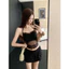 Set Áo Nữ 2 Món Chấm Bi Phối Ren – Sơ Mi Buộc Dây + Áo Yếm Sexy Hàn Quốc, Dáng Ôm Tôn Dáng Đi Chơi Mùa Hè