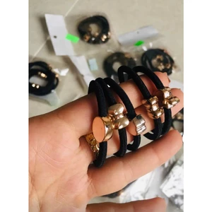 chun tóc mạ bạc cute xinh xắn co dãn 4 chiều họa tiết hoạt hình (giao ngẫu nhiên 1c)