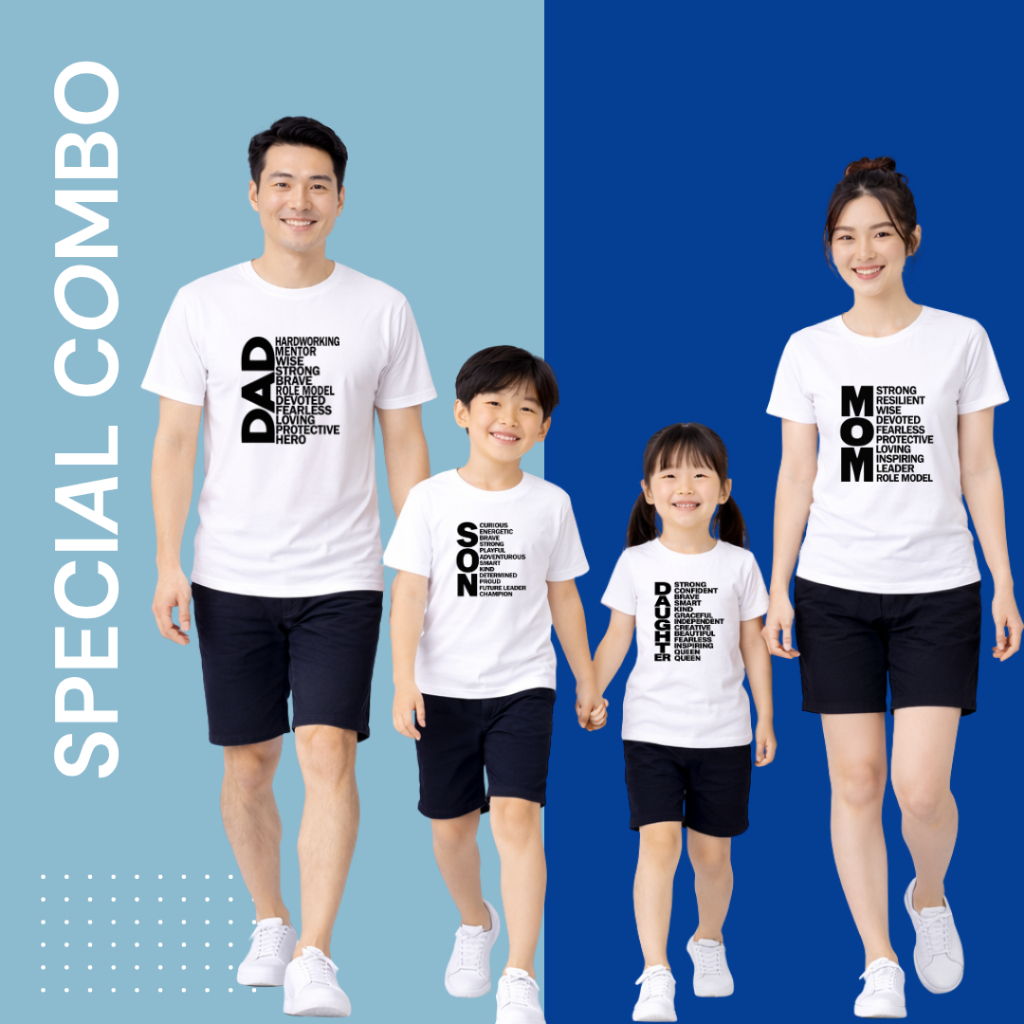 Áo Thun Gia Đình Cotton In Hình Family – Set Áo Gia Đình Đi Chơi, Du Lịch F773 | JJ Kids Fashion