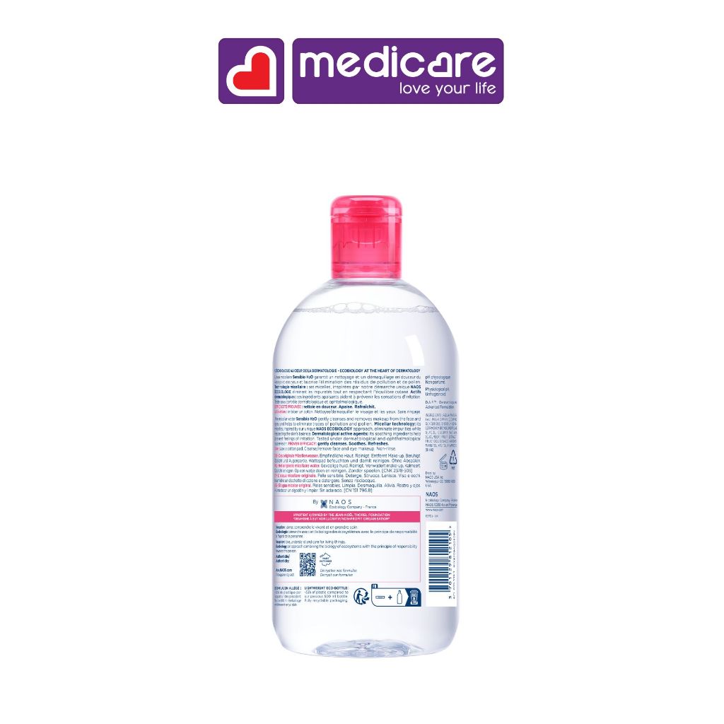 Nước tẩy trang Bioderma SENSIBIO H20 dành cho mọi loại da, da dầu mụn, da nhạy cảm 100ml - 250ml - 500ml
