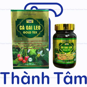 Bổ gan Cà Gai Leo GOLDTEX hỗ trợ giải độc gan,làm mát gan, hạ men gan, tăng cường chức năng gan - Hộp 50 viên
