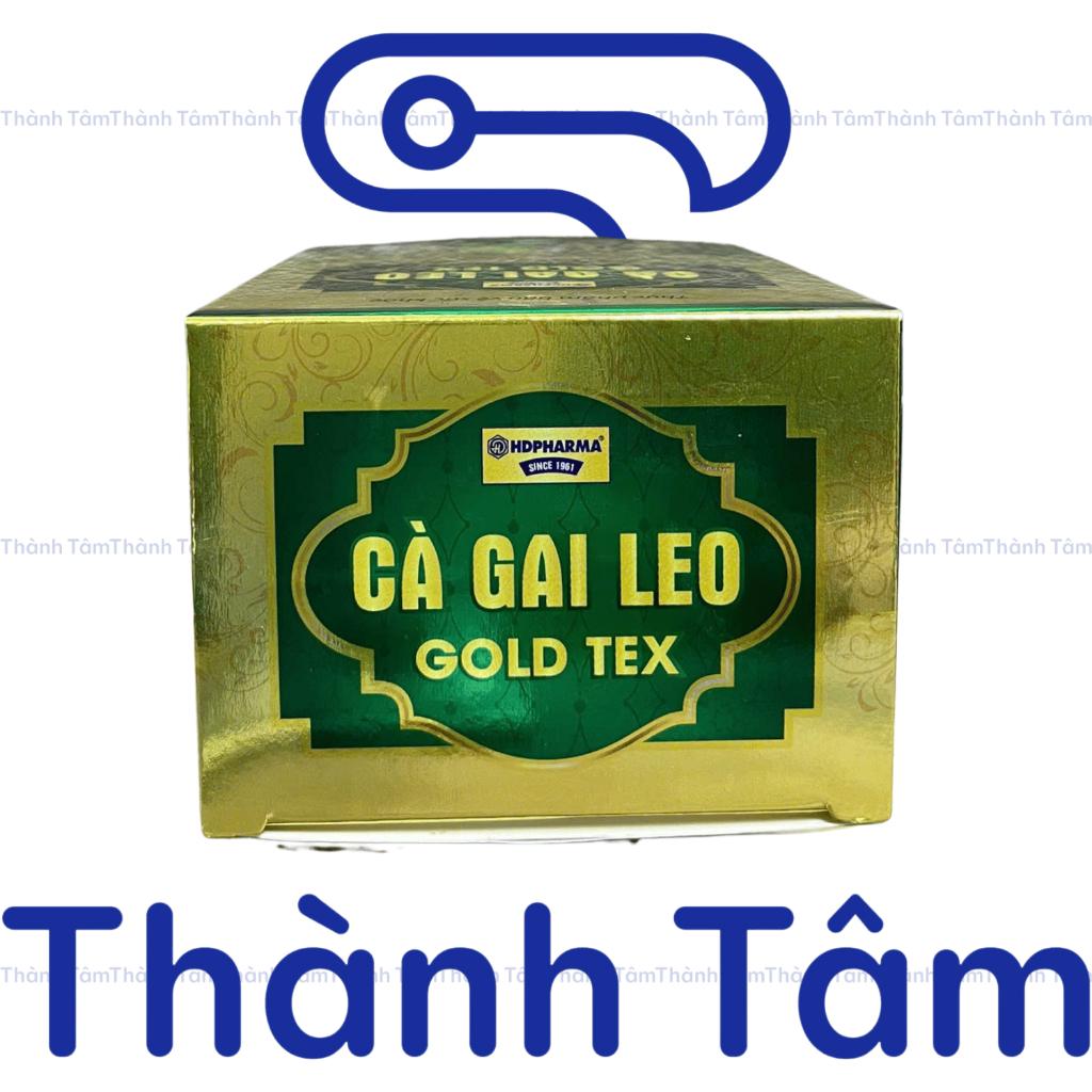 Bổ gan Cà Gai Leo GOLDTEX hỗ trợ giải độc gan,làm mát gan, hạ men gan, tăng cường chức năng gan - Hộp 50 viên