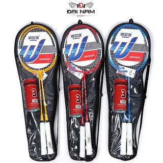 Bộ 2 Vợt Cầu Lông Căng Sẵn 706 Khung Crom Siêu Dẻo Dành Cho Tập Luyện + Tặng Túi Và 3 Quả Cầu