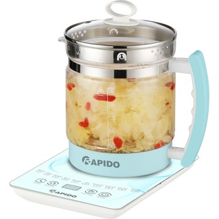 Ấm đun siêu tốc đa năng Rapido RMK0818 – P/ RMK0818-S, pha trà, chưng yến - Bảo hành 6 tháng