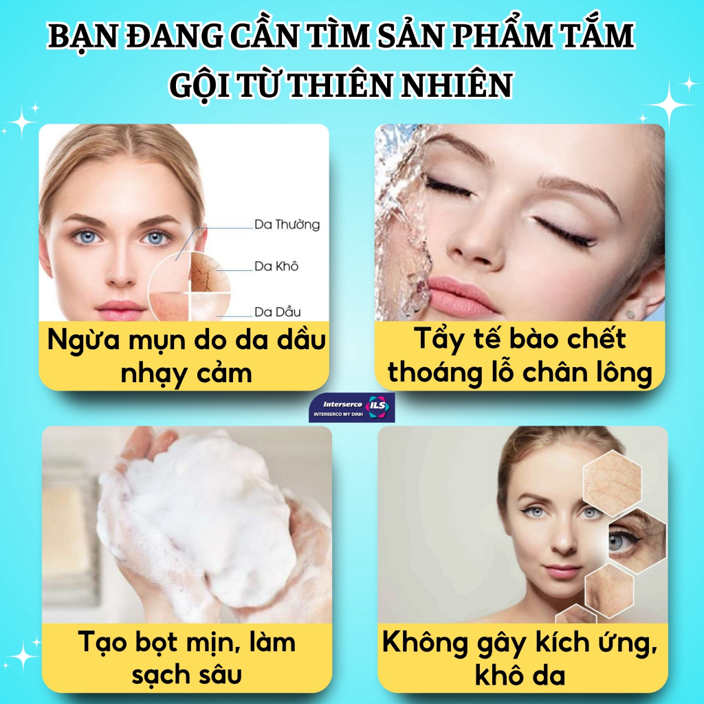 BETA ACNEBAR - Xà phòng tắm gội thiên nhiên ngừa mụn, giúp da mềm mịn