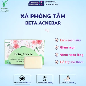 BETA ACNEBAR - Xà phòng tắm gội thiên nhiên ngừa mụn, giúp da mềm mịn