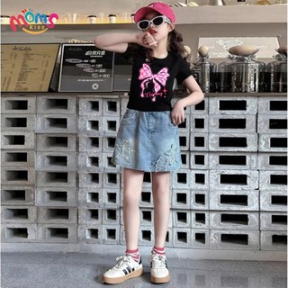 VáY Denim MỏNg Trẻ Em MớI VáY QuầN Sao BờM VảI Denim ThoảI MáI NgọT NgàO VáY Cho Bé GáI