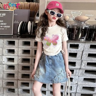 VáY Denim MỏNg Trẻ Em MớI VáY QuầN Sao BờM VảI Denim ThoảI MáI NgọT NgàO VáY Cho Bé GáI