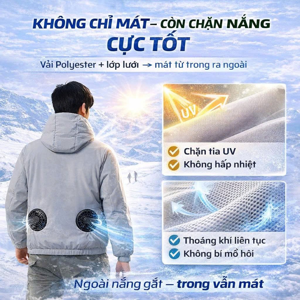 [Quà Tặng Miễn Phí 1 Vao cher 20.000] khi khách hàng mua các sản phẩm Áo Điều Hoà2 Quạt Chính Hãng