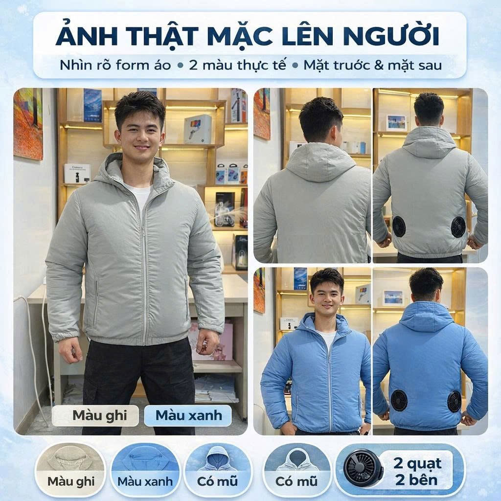 [Quà Tặng Miễn Phí 1 Vao cher 20.000] khi khách hàng mua các sản phẩm Áo Điều Hoà2 Quạt Chính Hãng