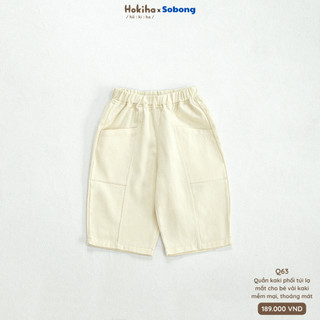 Quần kaki form rộng phối túi lạ mắt phong cách Hàn cho bé Hokiha vải kaki mềm mại, thoáng mát từ 8-16kg Q63