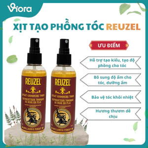 Xịt Dưỡng Tạo Phồng Tóc REUZEL - Chóng Nhiệt Bảo Vệ Tóc, Cấp Ẩm, Giữ Nếp Tự Nhiên - VIORA SHOP