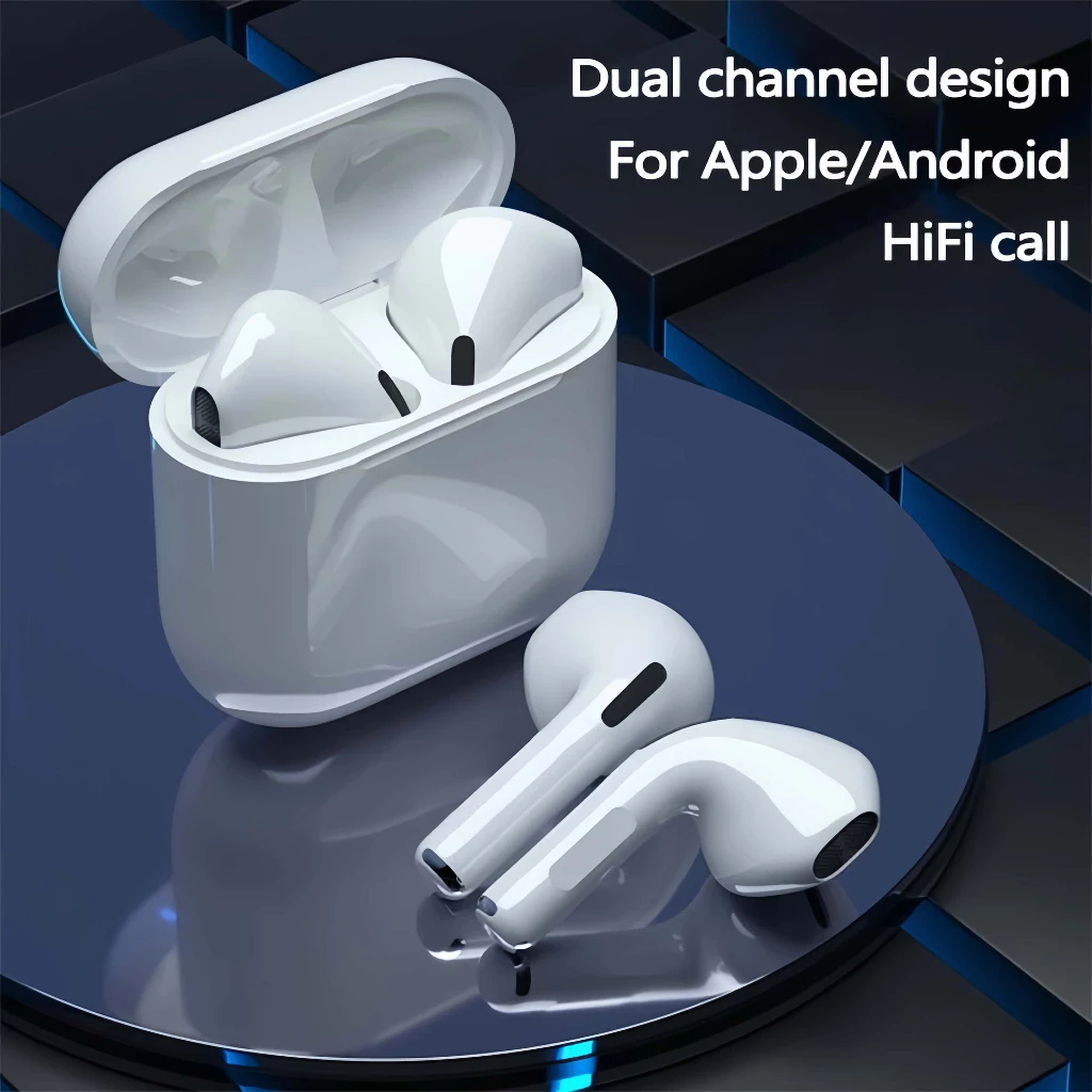 Tai nghe Bluetooth không dây trong tai TWS Pro4 tích hợp điều khiển cảm ứng và micrô
