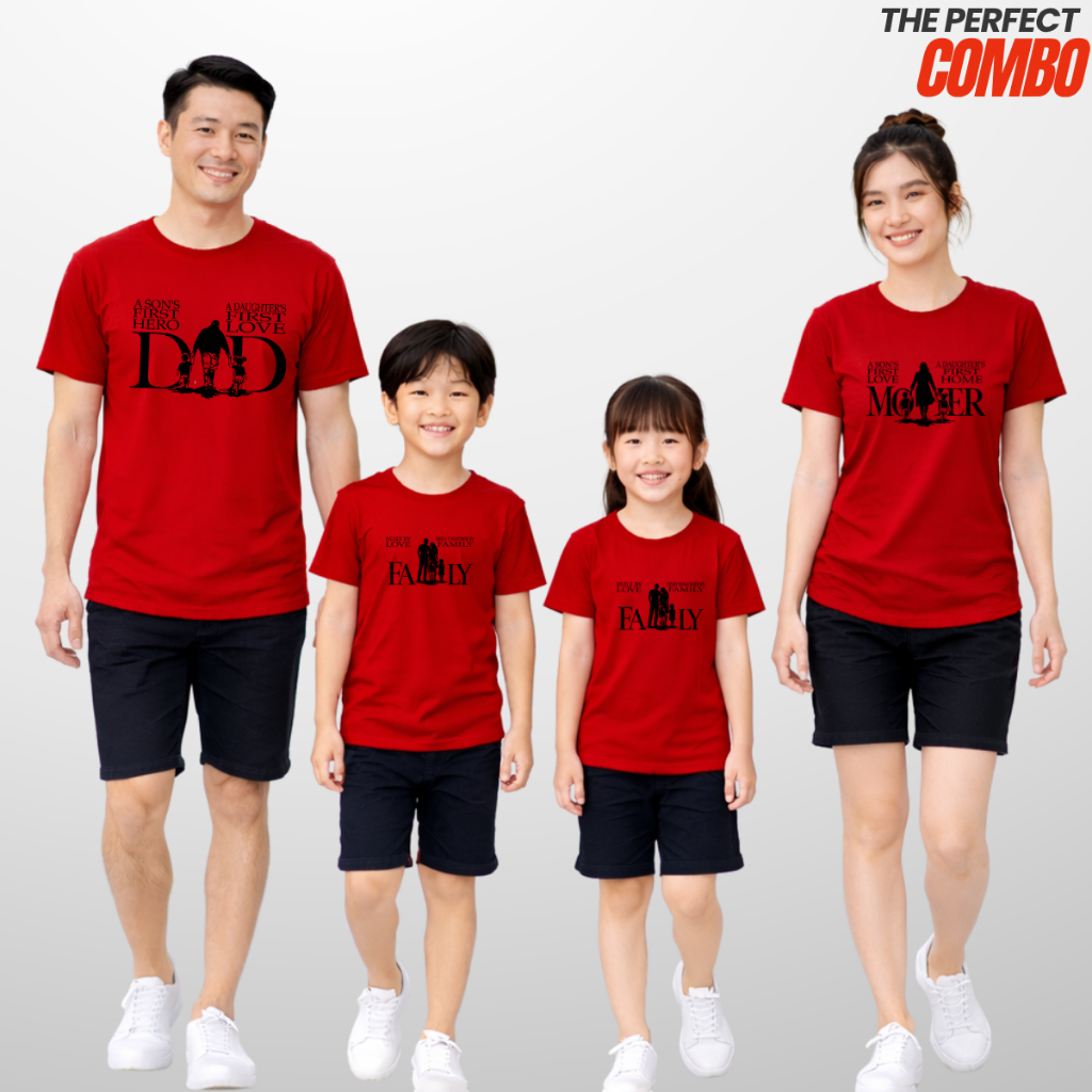 Áo Thun Gia Đình Cotton In Hình Family – Set Áo Gia Đình Đi Chơi, Du Lịch F775 | JJ Kids Fashion